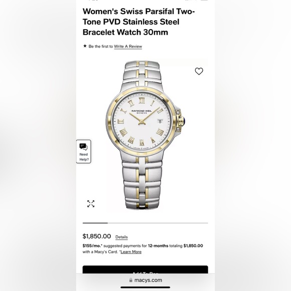 Womens Raymond Weil Parisifal Watch - Picture 10 of 12